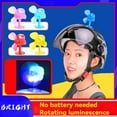 thumbnail image 4 of Glowing Helmet Windmill Self-adhesive Wind Power Rotating Fan Cycling Hat Fast, 4 of 8