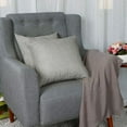 thumbnail image 2 of PiccoCasa 18" x 18" Cotton Linen Throw Pillowcases Set of 2, Gray, 2 of 7