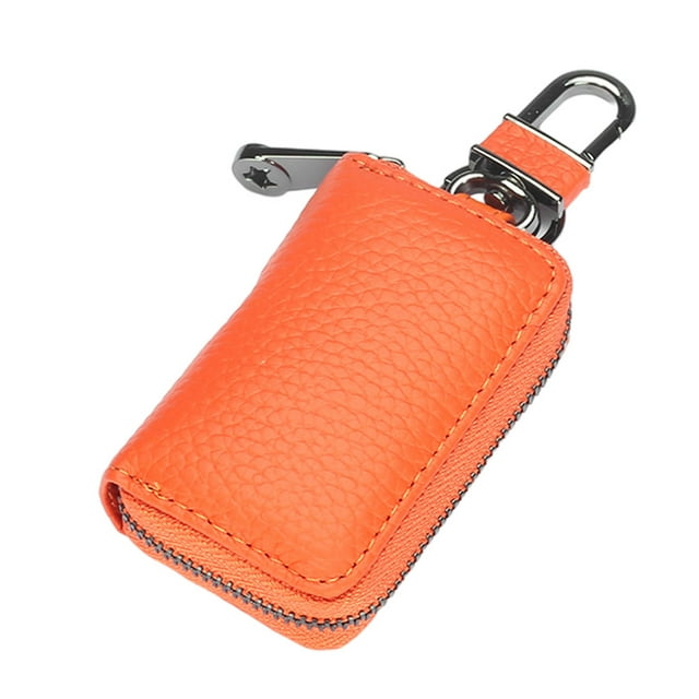 Qarigey Cartera de cuero retro, monedero portátil de viaje para llaves de la escuela, moda, recibo de tarjeta de crédito, cierre de cremallera, soporte Type3 NO3 Qarigey AP011383-08