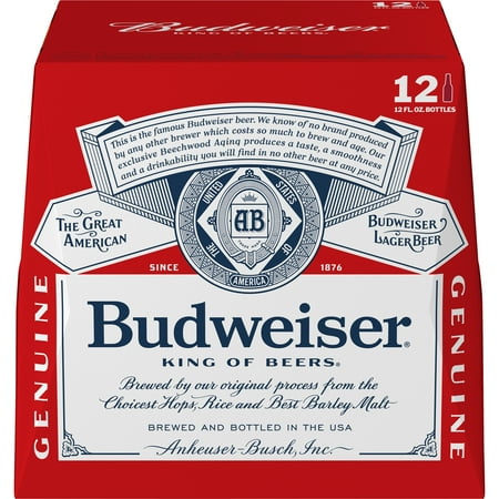 Download Budweiser Beer, 12 Pack Beer - 12 FL OZ Bottles - Walmart.com