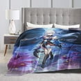 thumbnail image 3 of Jingliu Honkai Star Rail Bed Blanket 3D Printed Throw Blanket Lightweight Super Soft Air Conditioning Room All Season Blanket Sofa Couch Bed Fans Cartoon Blanket 80"x60", 3 of 8