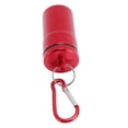 thumbnail image 1 of Small Storage Tube, Sturdy and Lasting Aluminum Alloy Lightweight Design Keychain Container Whistle Rope  for Travel for Hooks Cables Seasonings Black,Red,Silver, 1 of 7