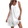 thumbnail image 2 of Summer Boho Dresses for Women 2024 Plus Size Comfort Pocket Printing Sleeveless V-Neck Dress, 2 of 5