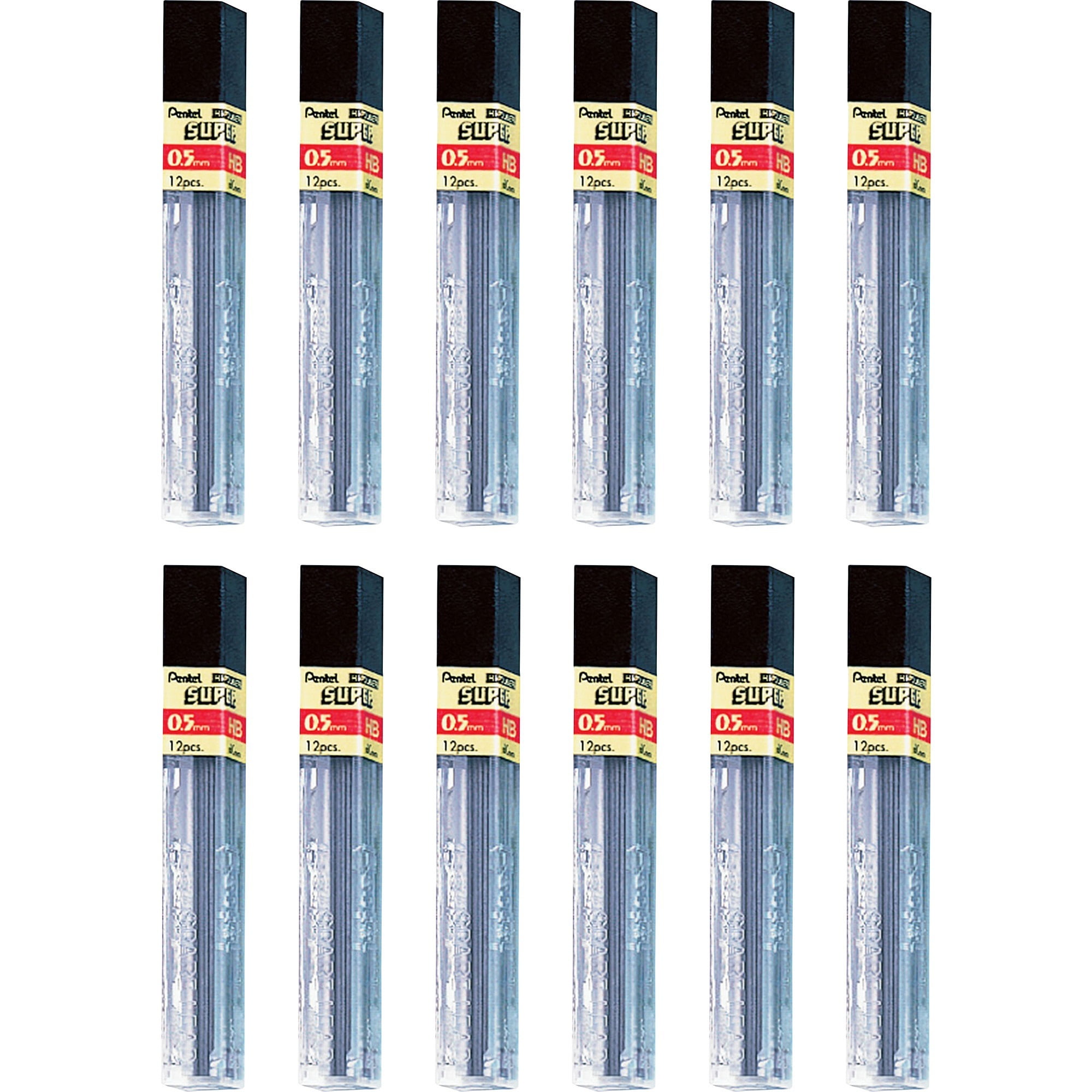 Pentel, PENC505HBBX, Super Hi-Polymer Leads, 144 / Box