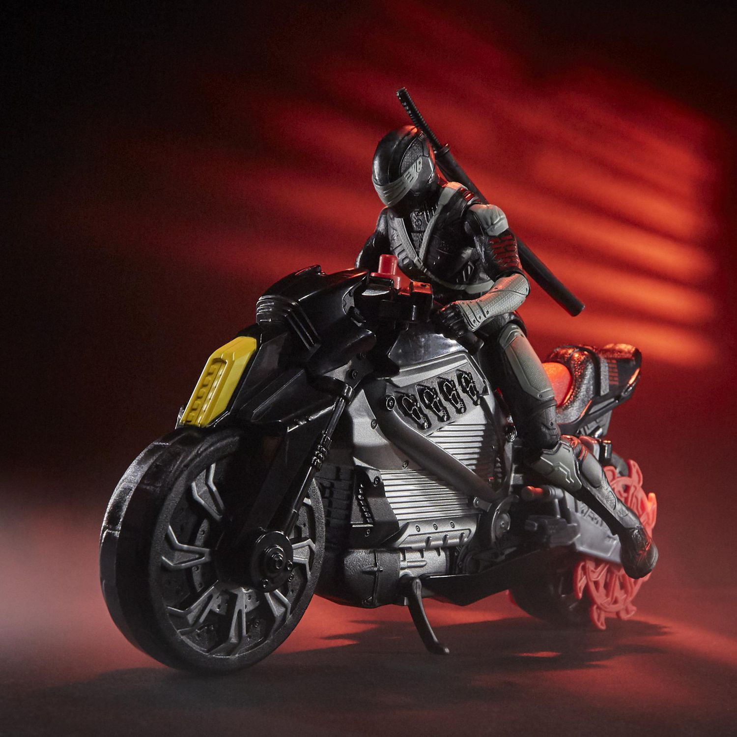 Snake Eyes: G.I. Joe Origins, figurine Snake Eyes avec moto furtive et attaque pirouette ninja, pour enfants à partir de 4 ans