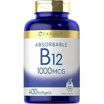 Vitamin B12 Absorbable 1000mcg | 400 Softgels | by Carlyle