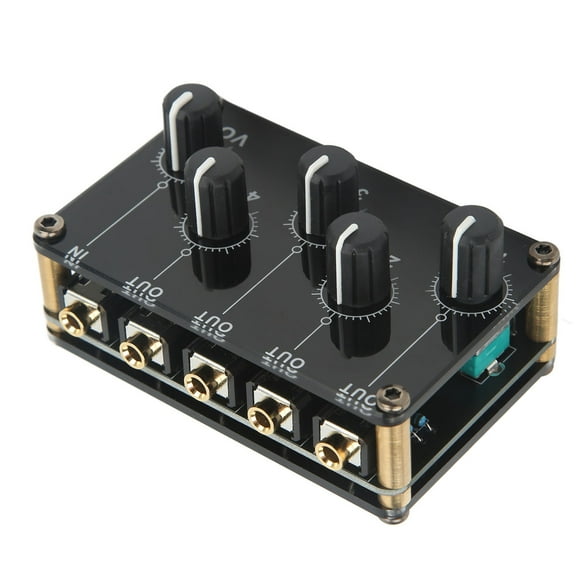 Equipo de DJ, Mini mezclador de audio estéreo Mezclador de línea de canal Mini mezclador de audio estéreo Materiales ecológicos