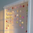 thumbnail image 2 of QenASHaing Handmade Crochet Flower Door Curtain, Boho Knitted Flower Garland with Tassels, Decorative Hanging Backdrop for Bedroom Wall Door Window, 2 of 7