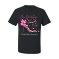 thumbnail image 2 of Wild Bobby In October We Wear Pink Diamond Heel Breast Cancer Awareness Men Tee, Black, Small, 2 of 6