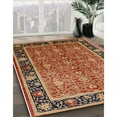 thumbnail image 3 of Ahgly Company Machine Washable Indoor Round Industrial Modern Brown Sand Brown Area Rugs, 3' Round, 3 of 7