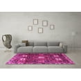 thumbnail image 3 of Ahgly Company Indoor Round Persian Pink Traditional Area Rugs, 4' Round, 3 of 4