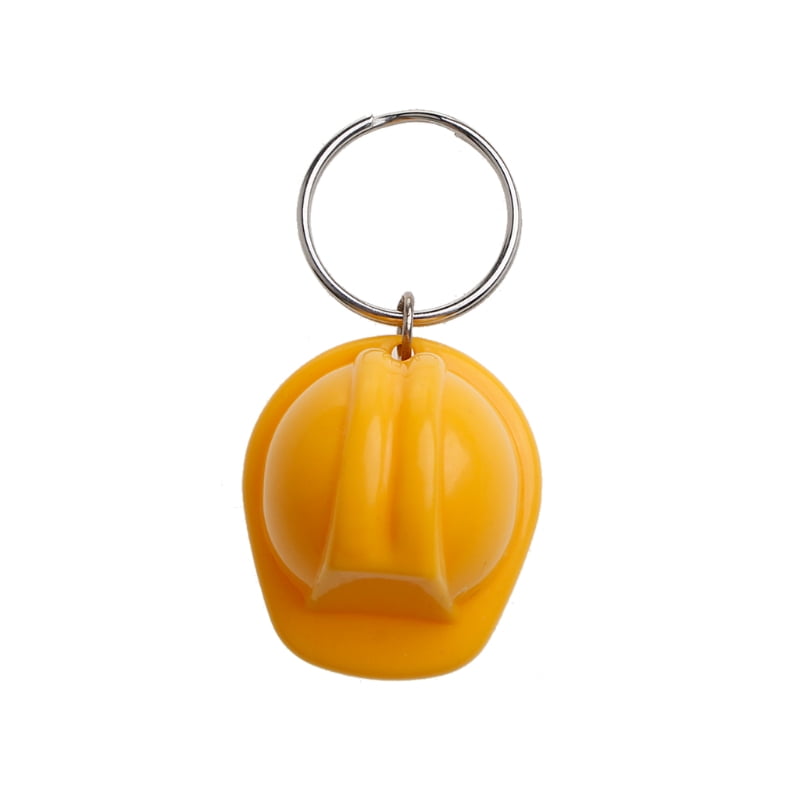 Cute Fashion Safety helmet Keychain Keyring Metal Bag Pendant Accessories Gift 