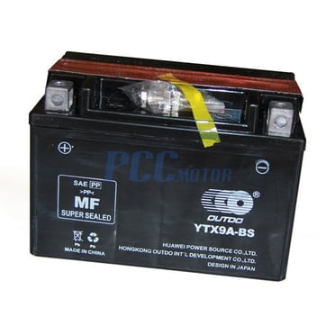 Citomerx GTX9-BS Gel Battery – 12V 8Ah For SYM RS50 Shark 2T (04-05) & More