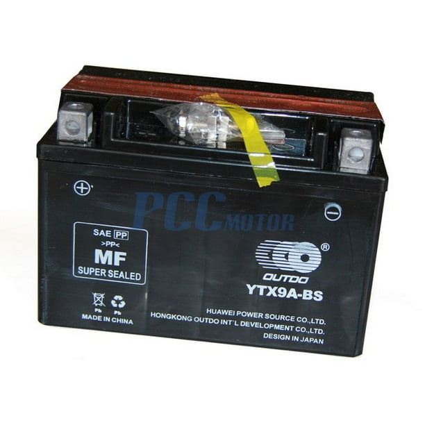 Shido Lithium Accu LTX9-BS | Outlaw Racing | Crossmotor onderdelen
