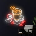 thumbnail image 3 of Handmadetneonsign Apple Cider Cup Neon Sign, Apple Cider Neon Light, Apple Cider LED Light Decor, 3 of 5