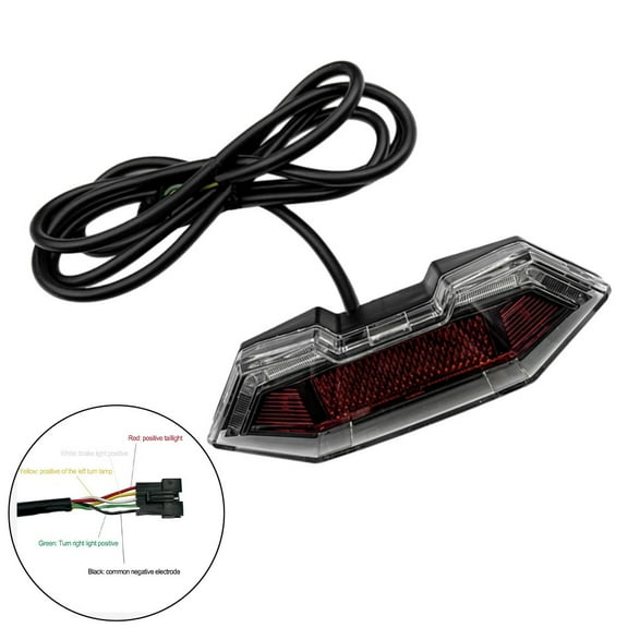 Sportact Outdoor Sports,Bicycle Accessories,Electric Bicycle,electric bicycle LED Tail Light Turn Signal Rear Lamp Brake Light E-bike Bicycle,Bicycle Accessories for Adult Bikes