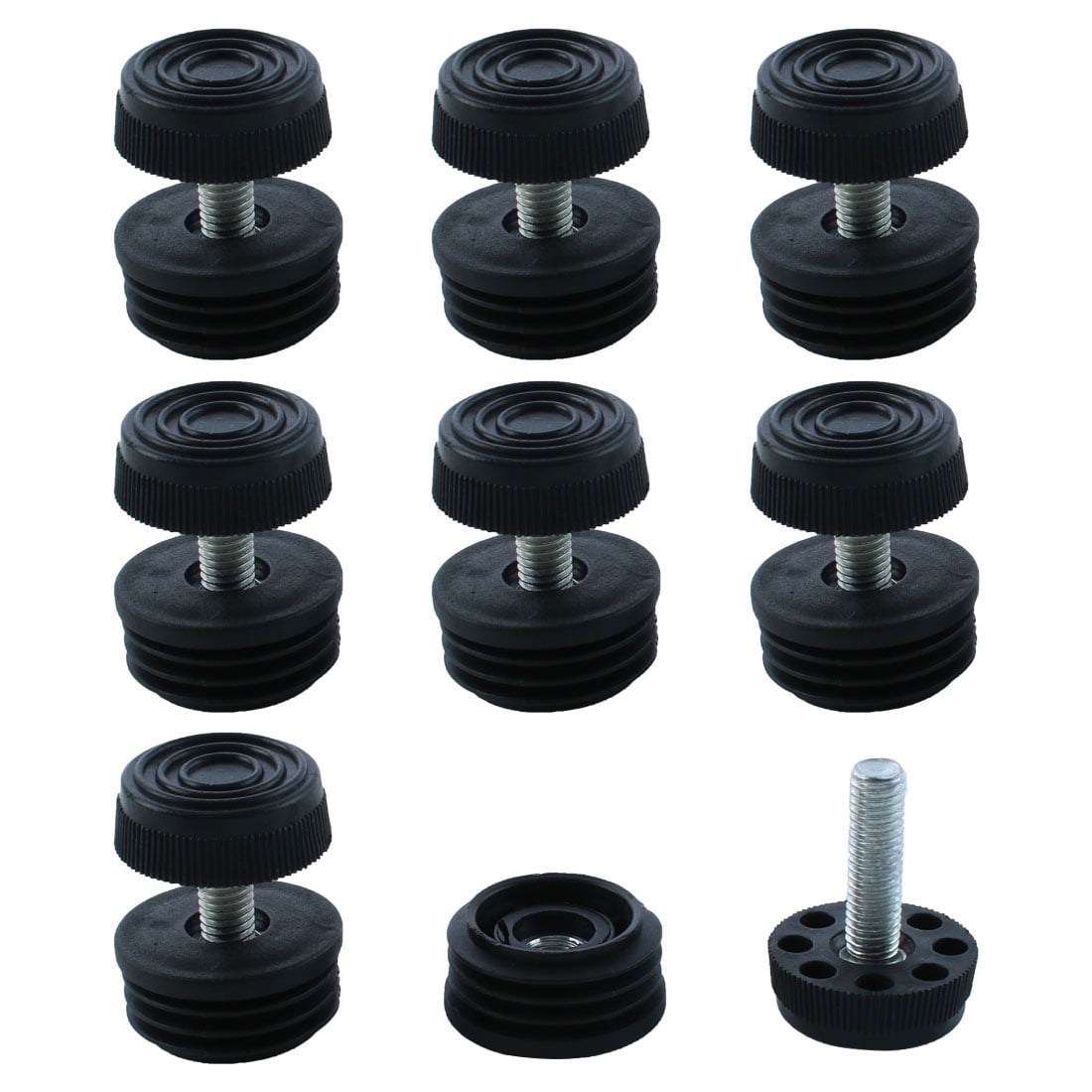 Leveling Feet 1 1/4" 32mm OD Plastic Round Tube Inserts Kit Furniture