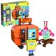 thumbnail image 2 of Bloques de construcción de la serie Bob Esponja con sonido de moda genuino, casa de Patricio Estrella, amigos, coche, castillo, idea, bloques de construcción, figura de acción, juguete, 2 of 5