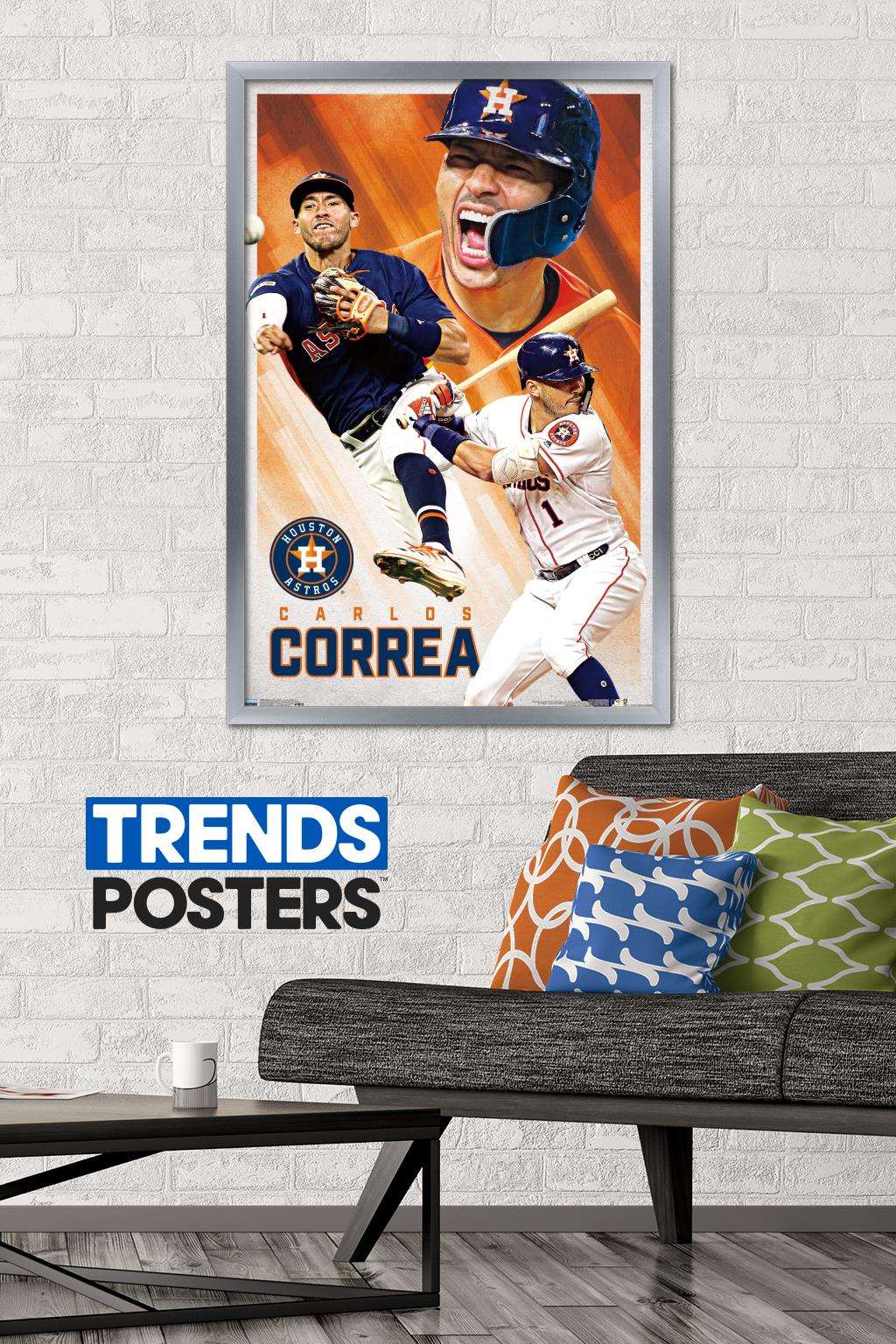 Carlos Correa Houston Astros MLB Baseball 16 X 20 Inch Collage