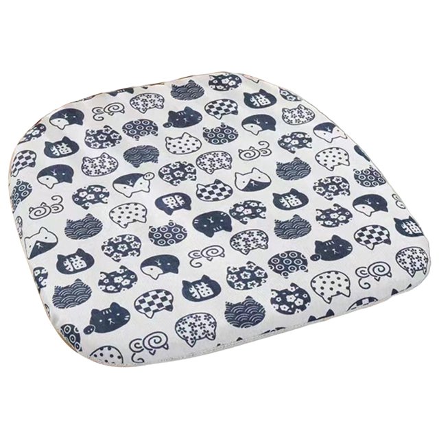 CSChome Chair Cushion With Plush Trim Non Slip Breathable Dining Cushion Super Soft Hip Protective Chair Mat