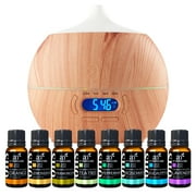 ArtNaturals Bluetooth Diffuser And Essential Oil Gift Set - (400Ml Tank & Top 8 Oil Set)