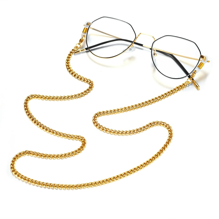 ChainsProMax Eyeglasses Chains for Men Women Gift Gold Plated