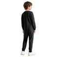 thumbnail image 2 of Oyolan Special Needs Adaptive Clothing for Children Long Sleeve Zip Back Jumpsuit Anti-Strip Romper Long Leg Bodysuit Black 6, 2 of 7