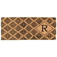 thumbnail image 1 of Calloway Mills 103331846R Paillasson Rectangulaire Monogramme Régence 18 x 46 x 1,5 Po, Naturel & Noir - Lettre R, 1 of 1