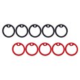 thumbnail image 3 of 10 unids PET PET TAG TAG SILENCER LOS NOMBRES DE PERDIO TAG TAG SILICONA SILICIERS ANILLOS MUTE HOOPS, 3 of 6