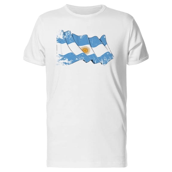 Grunge Flag Of Argentina Tee Men's -Image by Shutterstock