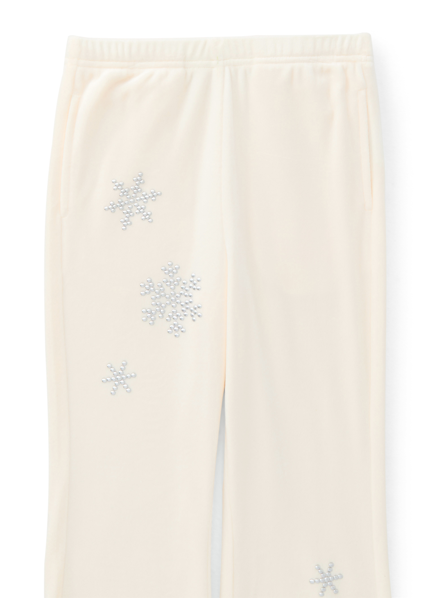 Wonder Nation Toddler Girls Embellished Velour Sweatshirt and Flare Pants Set, 2-Piece, Sizes 12M-5T
