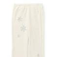 thumbnail image 3 of Wonder Nation Toddler Girls Embellished Velour Sweatshirt and Flare Pants Set, 2-Piece, Sizes 12M-5T, 3 of 8
