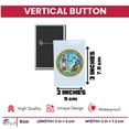 thumbnail image 2 of Vertical Button - State Seal North Carolina - USA | Wearable Lapel Pin, Travel Souvenir, Collectible Display Piece, 2 of 9