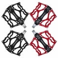 thumbnail image 5 of FACEGA 1Pairs Bike Pedals,Lightweight Pedals Mountain Bike Pedals,Simple to Install and Maintain Bicycle Accessories,Red, 5 of 7