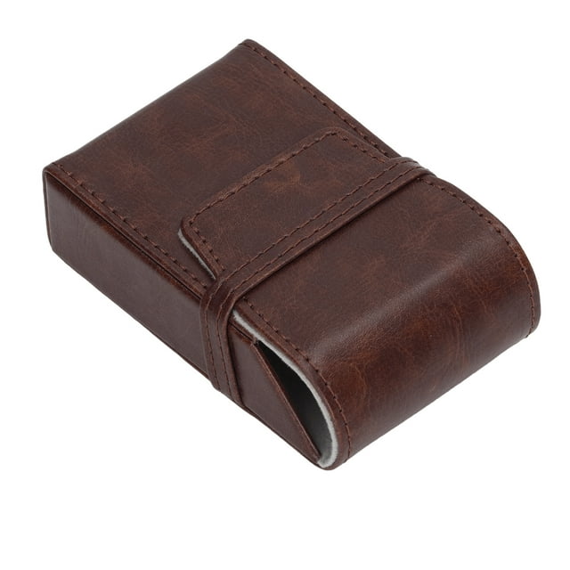 Case Holder, 20 Capacity Lightweight Versatility Practical PU Leather Box Fine Workmanship For Home Black,Coffee,Blue,Apricot