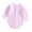 Pink, variant on KyCheLot Cotton Romper for Girls Boys Snap Long Sleeve Bodysuit Solid Color Clothes Newborn 0-12 Months