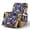 Black-Boho Floral, variant on SCRAWLGOD 250th Anniversary Recliner Chair Cover Eagle American Flag Print Universal Stain Resistant Furniture Protector Anti Slip Reclining Cover with Pocket