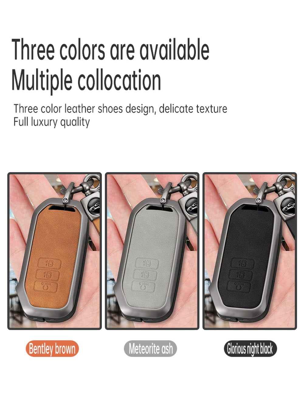 Heavy-Duty 7-Button Zinc Alloy Smart Key Fob Cover for Kia EV6 GT-Line K8 V6 Sportage Niro Hybrid 2023 Sorento Keyless Entry Remote Case with Metal Keychain Holder