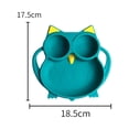 thumbnail image 2 of Miangastore 1 Pce Assiette en Silicone pour Enfants Assiette de Dîner Dessin Animé Assiette à Ventouse (Vert), 2 of 8