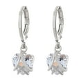 thumbnail image 2 of Jewelry VerPetridure Heart-Shaped Earrings Pearl Crystal Creative Shining With Shining Cubic-Crystal Wonderful Gift, 2 of 3