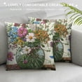thumbnail image 3 of Wildflower Throw Pillow Covers Inch Set of Flowers Leaves Spring Summer Seasonal Decor Cushion Cover for Bedroom Sofa Living Room Couch Bench Outdoor, 3 of 5