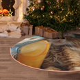 thumbnail image 5 of Balery Relaxing Cat With Orange Juice Printed Christmas Tree Skirt , Merry Christmas Party Christmas Tree Decoration,Adjustable Tree Skirt-30", 5 of 6