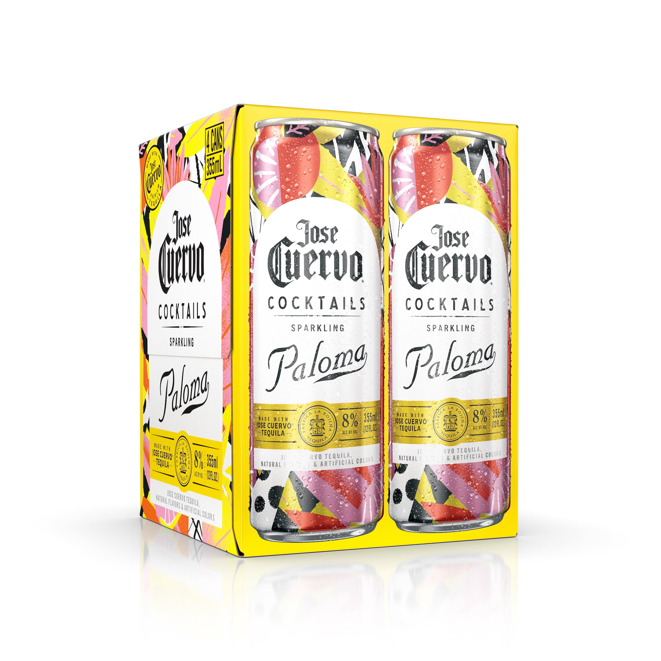 Jose Cuervo Sparkling Paloma Cocktail, 4 pack, 355 ml Cans, 8% ABV
