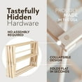 thumbnail image 5 of Pennsylvania Woodworks Clothes Drying Rack: Solid Maple Hard Wood Laundry Rack for Baby Clothes, Hand Towels, Delicates & More, Durable Small Folding Drying Rack, Made in USA, No Assembly Needed, 5 of 18
