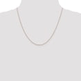 thumbnail image 2 of 14k Rose Gold 20 Inch 1.10mm Diamond Cut Cable Chain Necklace Pendant Charm Round Link, 2 of 9