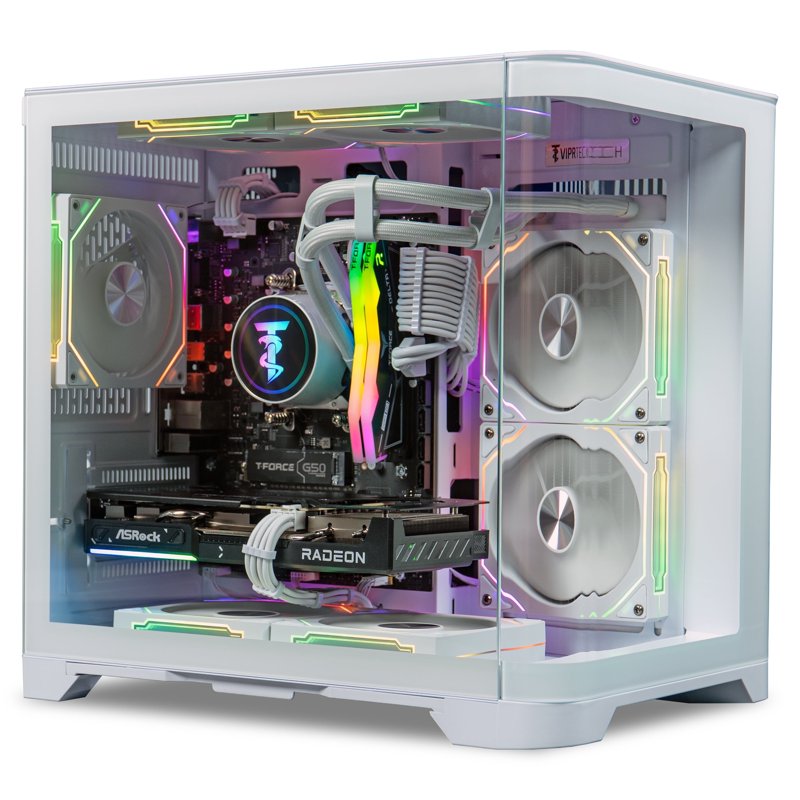 ViprTech Reaper 2.5 Gaming PC - Ryzen 7 8700F 5GHz, AMD RX 9060 XT 16GB, 16GB DDR5, 1TB SSD, Arctic White