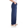 thumbnail image 2 of Rekkuna Women's Pull-On Stretchy and Soft Wide Leg Jean (8, Dark Wash Sandblast), 2 of 6