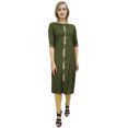 thumbnail image 5 of Atasi Women's Green Gota Patti Work Salwar Kameez Suit Dress With Dupatta - 16, 5 of 9