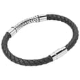 thumbnail image 4 of Pulsera de cuero de PU trenzada a la moda para hombre, pulsera elegante Simple, accesorio de joyería, 4 of 8