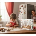thumbnail image 6 of Large-size Christmas gift bags with a transparent window design, large-capacity shopping bags, and they are suitable as hand-held gift bags for packaging bouquets at weddings, Christmas, 6 of 6